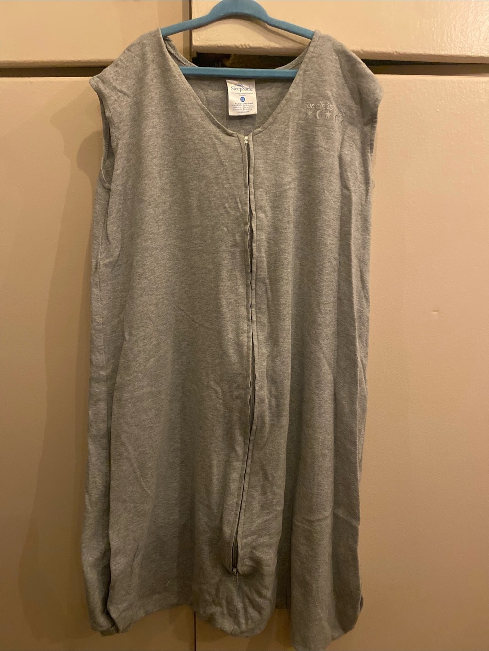 Halo Light Gray Zippered Sleep Sack